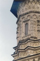 Dragomirna, zdobiona wieżyczka cerkwi