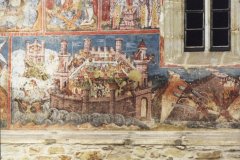 oblężenie Konstantynopola z południowej elewacji cerkwi monastyru Moldoviţa