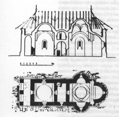Humor, plan i przekrój cerkwi