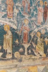 fragment Drzewa Jessego z południowej elewacji cerkwi monastyru Voroneţ