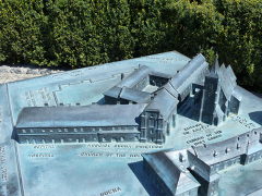 model kompleksu duchaków na pl. Św. Ducha, w centrum kościół Św. Ducha