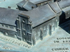 kościół Św. Ducha w modelu kompleksu duchaków na pl. Św. Ducha