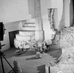 kościół św. Gereona, fotografia H. Hermanowicza z lat 60. XX w.