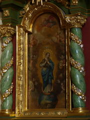 pochodzący z kościoła św. Gertrudy obraz przedstawiający wniebowstąpienie Najświętszej Marii Panny, obecnie w kościele św. Mikołaja