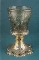 szklanica św. Jadwigi przechowywana kiedyś w kościele