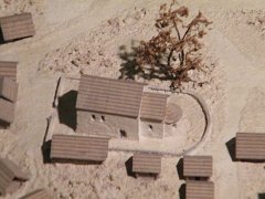 makieta domniemanego romańskiego kościoła św. Jerzego, wystawa Wawel Zaginiony