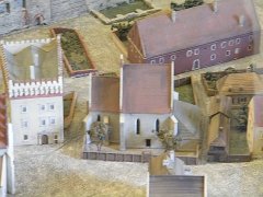 >makieta kościoła gotyckiego kościoła św. Jerzego, wystawa Wawel Zaginiony