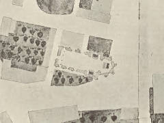 rzut kościoła św. Jerzego na planie Wawelu z czasów Augusta II