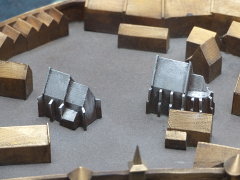 kościół św. Michała (po prawej) na makiecie XV-wiecznego Krakowa w Podziemiach Rynku Głównego w Krakowie