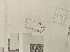 rzut kościała św. Michała na planie Wawelu z czasów Augusta II