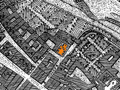 kościół św. Michała i Józefa (na pomarańczowo) na Planie Kołłątajowskim z 1785 r.