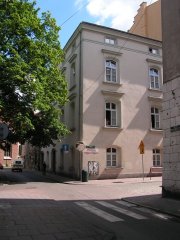 kamienica na rogu ul. św. Krzyża i św. Tomasza, widok od południa