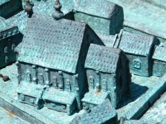 model kościoła św. Szczepana na placu Szczepańskim, widok od południa