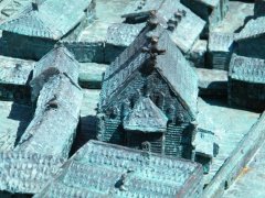 model kościoła św. Szczepana na placu Szczepańskim, widok od zachodu