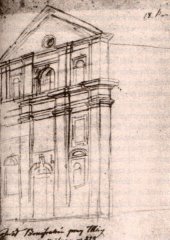 kościół św. Urszuli przy ul. św. Jana, rys. J. Brodowskiego, XIX w.