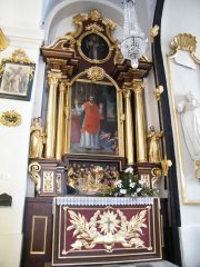 ołtarz św. Walentego, obecnie w południowej nawie kościoła św. Floriana
