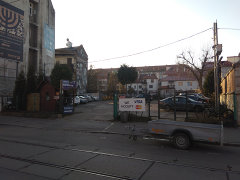 podwórko przy ul. Dajwór (w okolicy widocznych budynków stał niegdyś kościół św. Wawrzyńca)