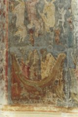 Râşca, piekło ze sceny Sądu Ostatecznego w przedsionku cerkwi św. Mikołaja